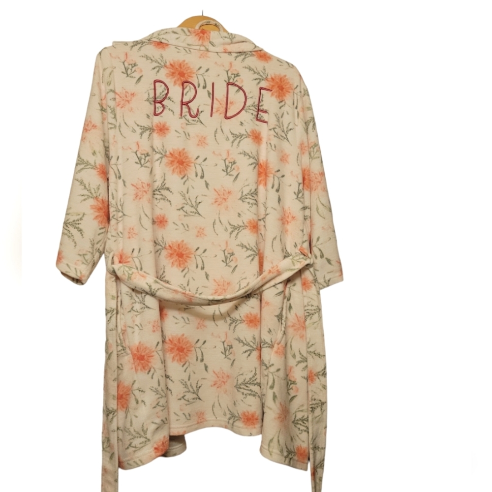 Floral Bridal Bath Robe